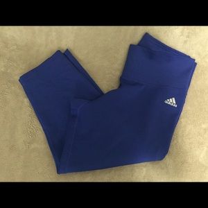 Adidas Royal Blue Capri Leggings